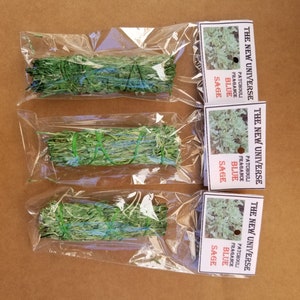 3 Patchouli duftende Blue Sage Smudge Sticks | Kostenloser US Versand
