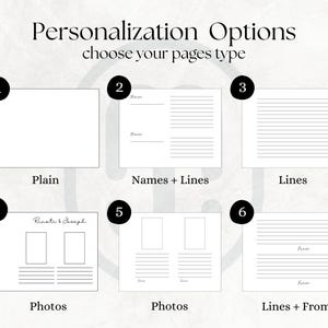 Personalized Memorial Guest Book Funeral Favors Celebration Life Memory Album Custom Design Wooden Keepsake Remembrance Journal Tribute image 8