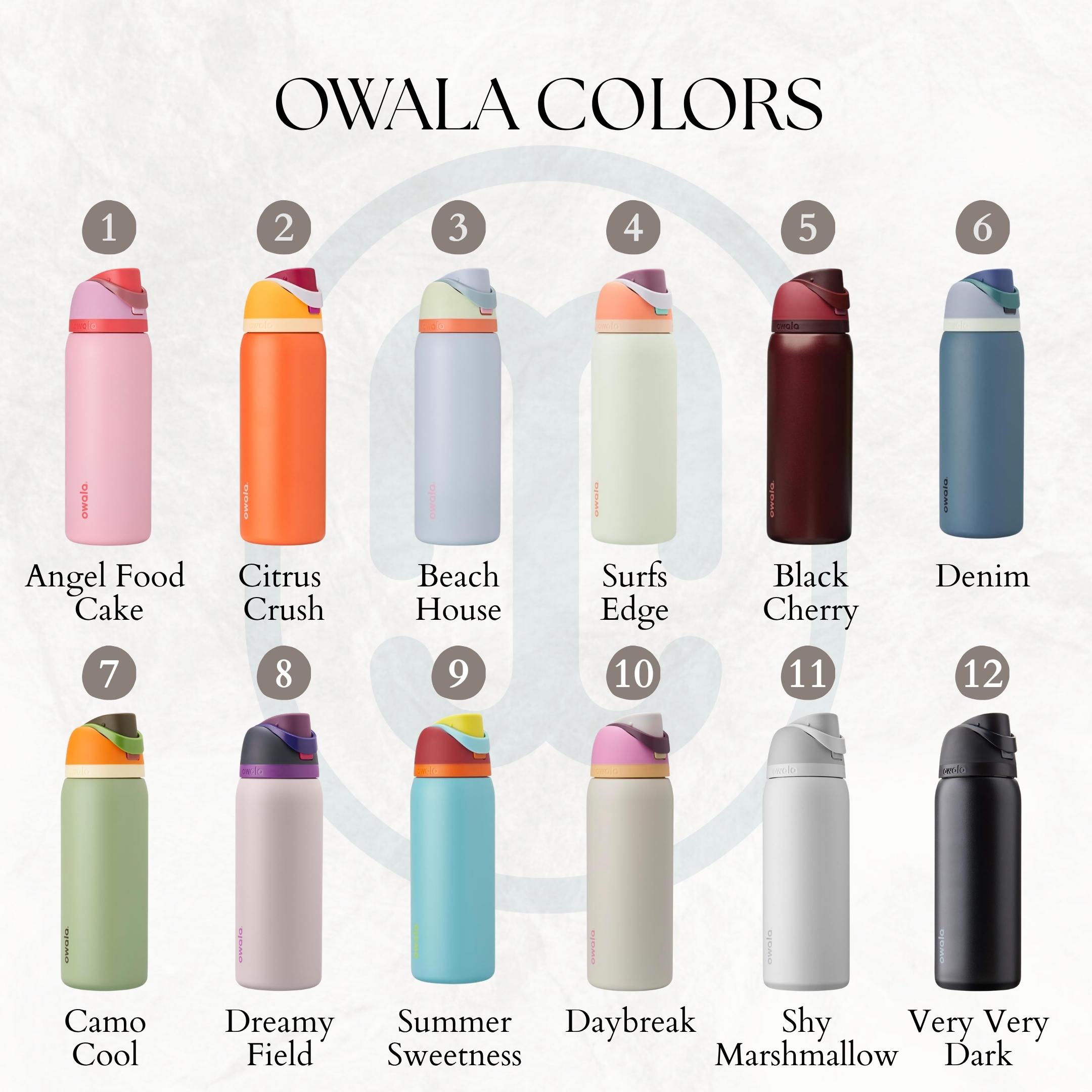 Personalized Owala Freesip Water Bottle With Name Birth Flower Engraved ...