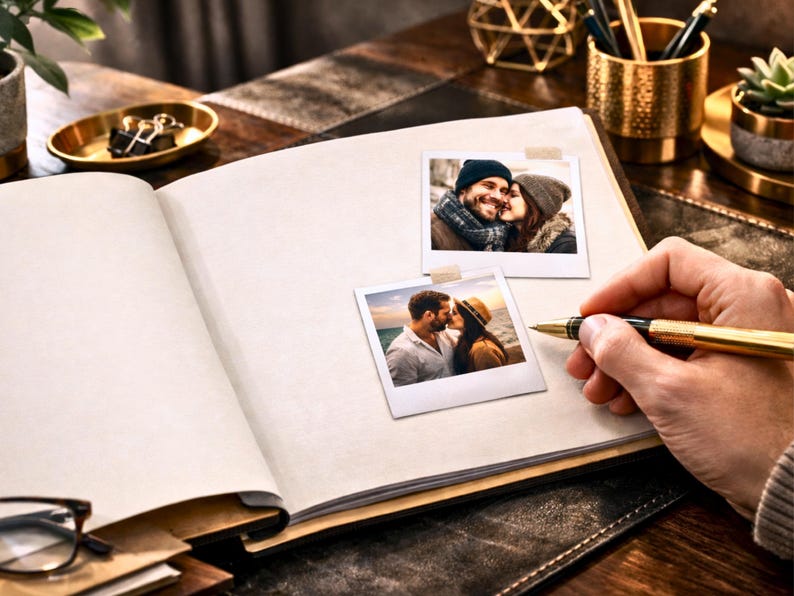 Personalized Memorial Guest Book Funeral Favors Celebration Life Memory Album Custom Design Wooden Keepsake Remembrance Journal Tribute image 18
