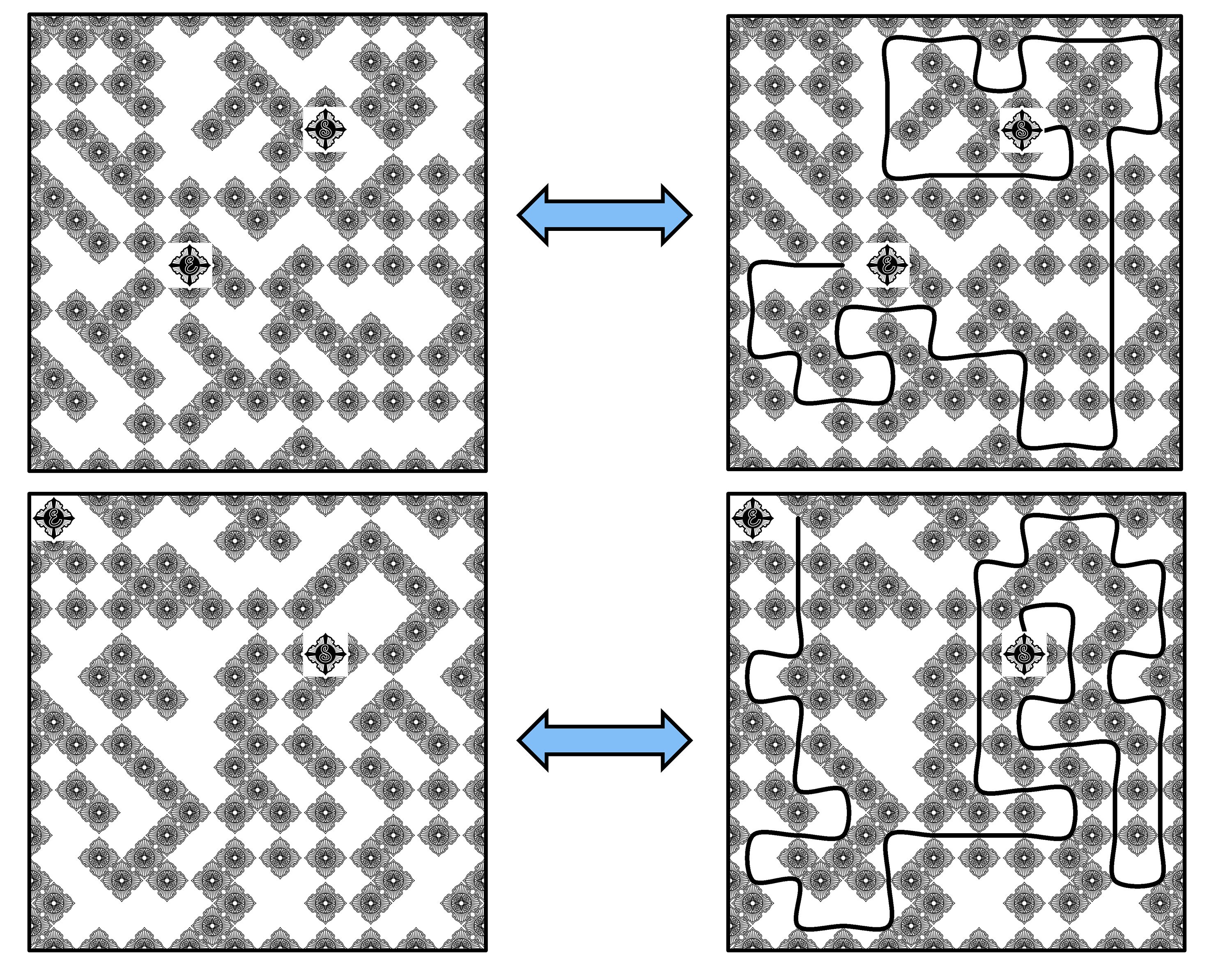 100 Art Deco Mazes Set 1 1920s Theme Mazes Etsy