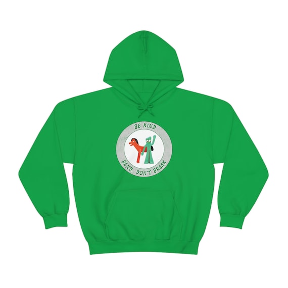 Vintage Gumby Hoodie  - Vintage, Retro, Old School, Classic 80's Hoody - Unisex Heavy Blend Hooded Sweatshirt