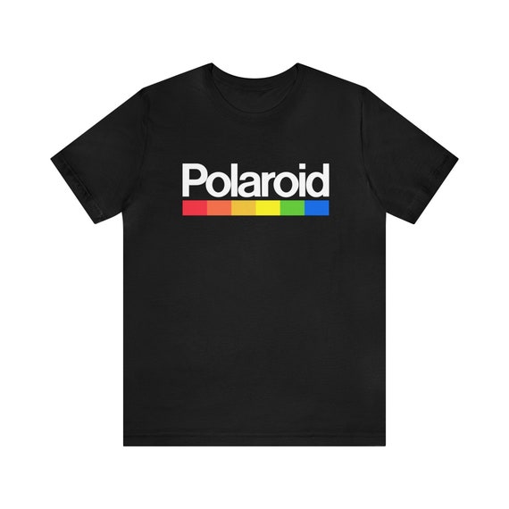 Polaroid Logo Retro Brights T-Shirt - Vintage Retro Classic Nostalgic T-Shirt - Unisex Short Sleeve Tee