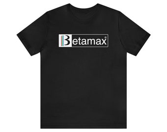Betamax Logo T-shirt - Retro Vintage Nostalgie Klassieke Old School - Unisex T-shirt met korte mouwen