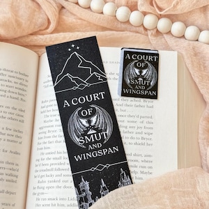 A Dark Court Bookmark, ACOTAR Inspired Bookmark, A Court Of Smut and Wingspan, Gift for Book Lover, A Court, Bookish Gifts, Fantasy Bookmark