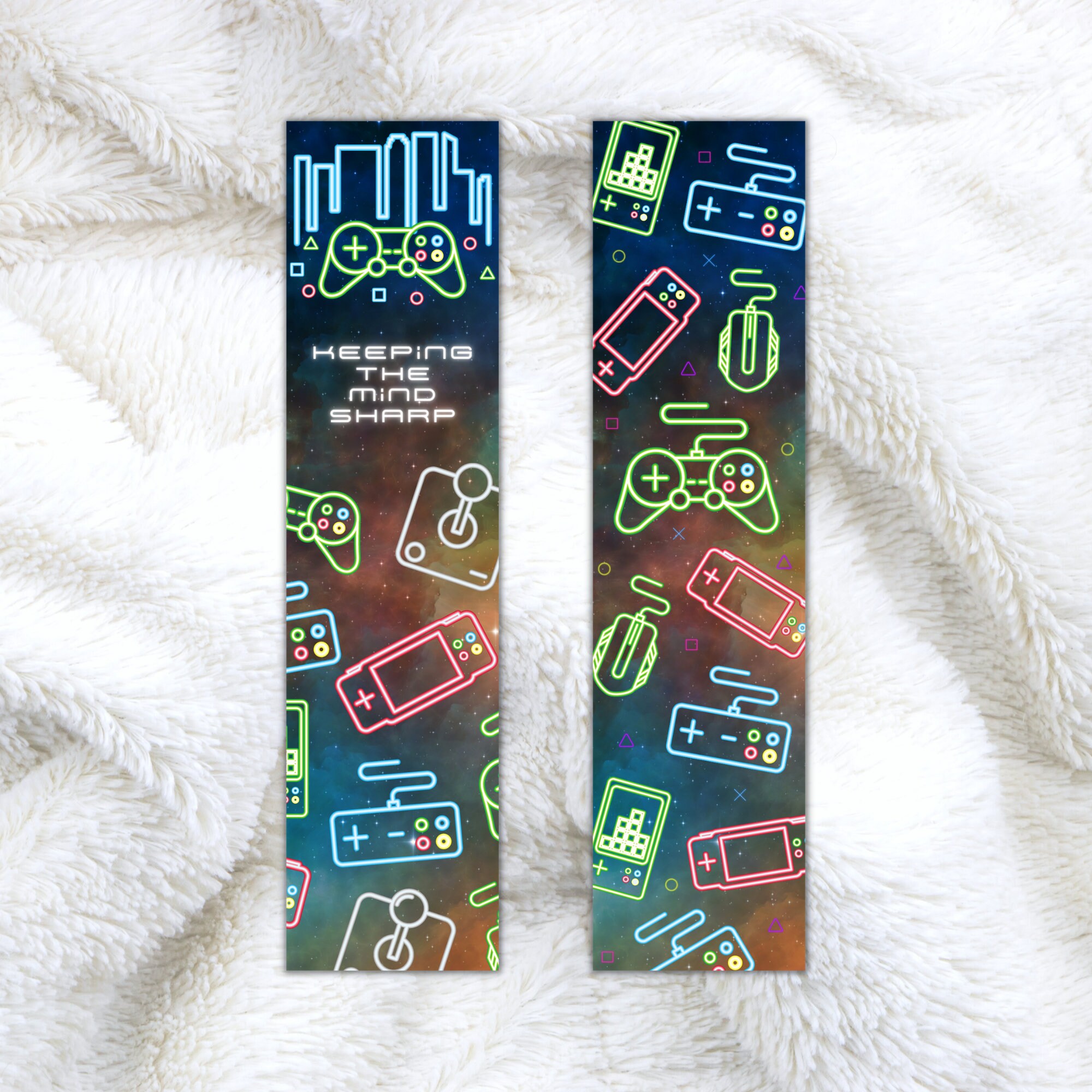 Gamer Bookmark Kids Bookmarks Boy Gamer Bookmarks for Boys Etsy
