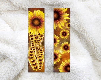 Sunflower bookmark, Flower bookmarks, Unique bookmarks, Sunflower, Bookmarks, Gifts for book lovers, Unique gift