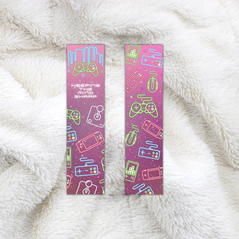 Game Bookmarklets Gamer Bookmark: Unique Designs for Book Lovers - Etsy