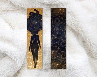Mystical Cat Lady Bookmark, Lioness, Celestial bookmarks, Unique Bookmarks, Bookmarks, Gifts for book lovers, Galaxy bookmark