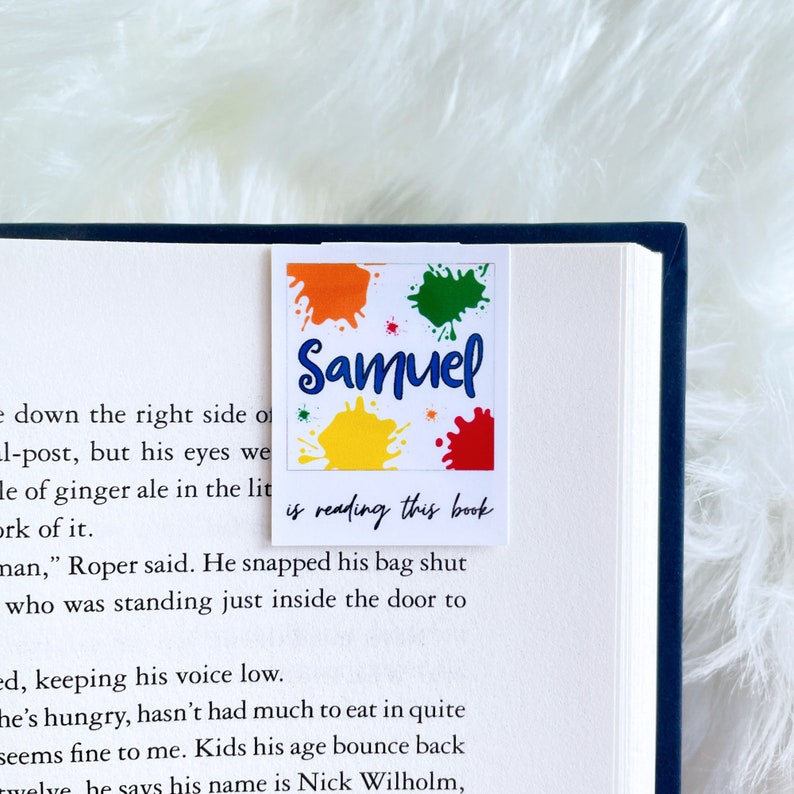 Personalized bookmark, Custom Picture Bookmark, Photo Bookmark, Personalized bookish gift, Custom magnetic bookmark, Bookmark Photo image 3