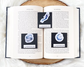 Magnetic bookmarks, Zodiac bookmarks, Pisces bookmarks, Pisces, Zodiac, Bookmarks, Gifts for book lovers, Bookish gifts, Celestial