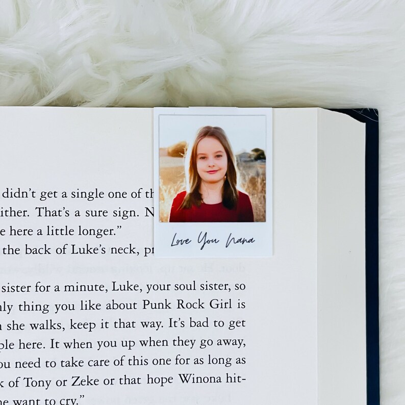 Personalized bookmark, Custom Picture Bookmark, Photo Bookmark, Personalized bookish gift, Custom magnetic bookmark, Bookmark Photo image 7