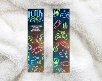 Gamer bookmark, Kids bookmark, Boy Gamer, Bookmarks for boys,  Boy bookmark, Bookmark for kid Bookmark for girl, Girl gamer bookmark