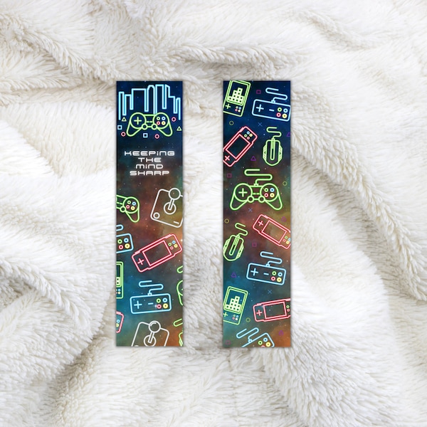 Gamer bookmark, Kids bookmark, Boy Gamer, Bookmarks for boys,  Boy bookmark, Bookmark for kid Bookmark for girl, Girl gamer bookmark