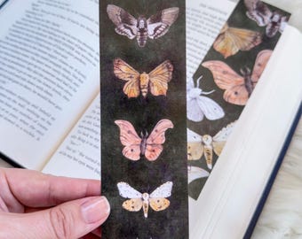 Butterfly & Moth Bookmark: Unique Book Lover Gift