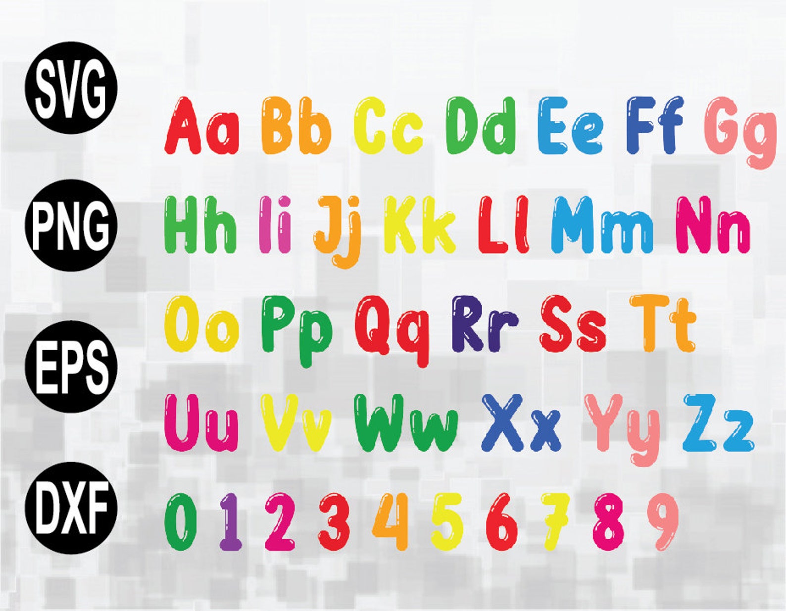 Cocomelon Alphabet SVG Cocomelon SVG Cocomelon numbers svg | Etsy