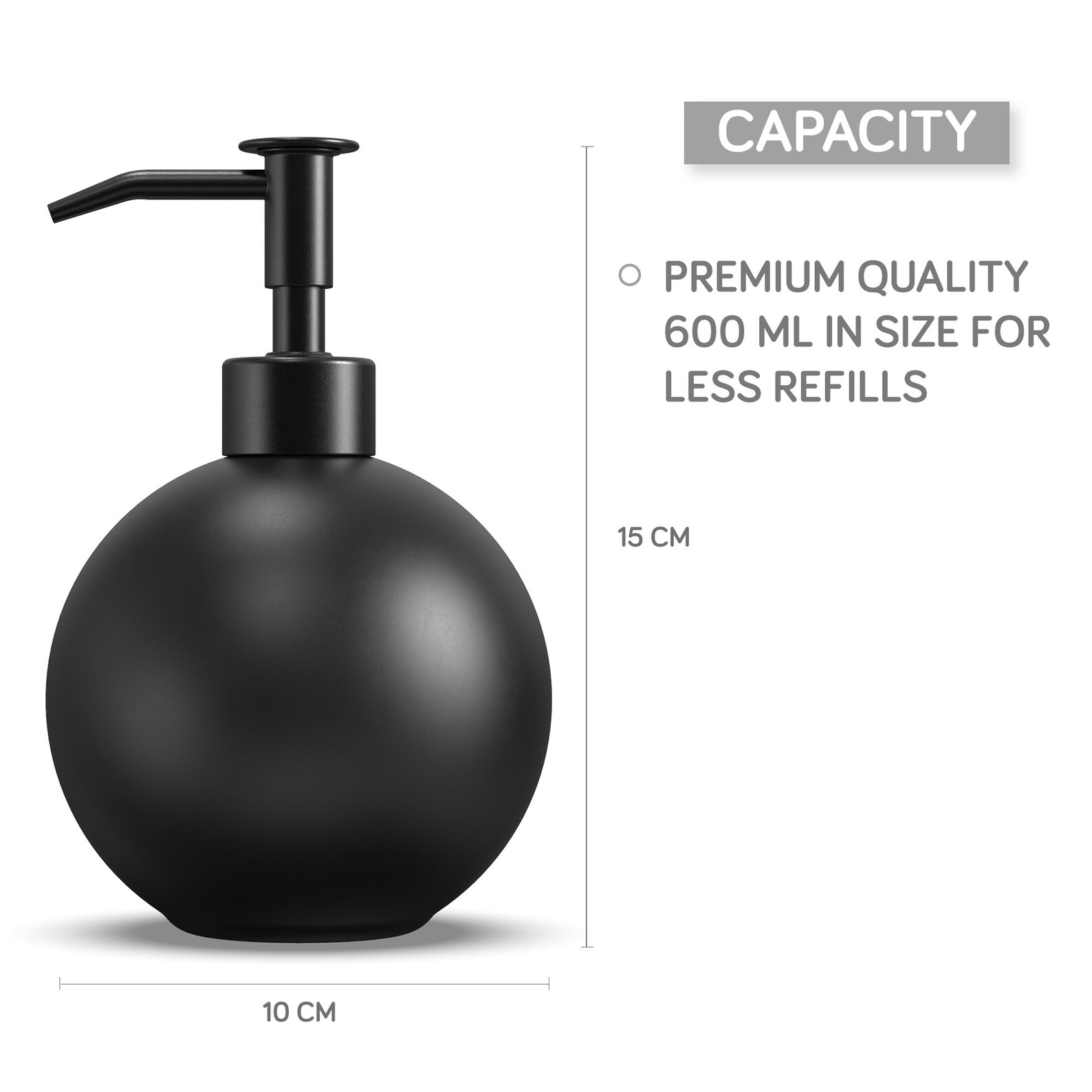 Matte Black Soap Dispenser Premium Soap Dispenser for Etsy
