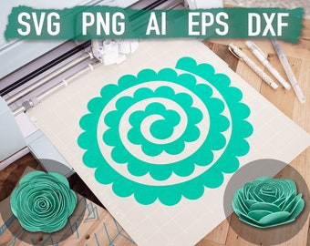 Free Free Svg Cut Cricut Rolled Flower Template 637 SVG PNG EPS DXF File