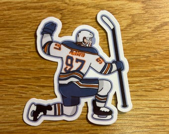 Connor McDavid Sticker | Edmonton Oilers | Water Resistant