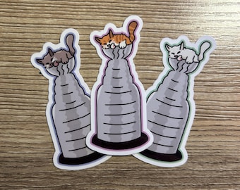 Stanley Cup Kitties Stickers | Water Resistant