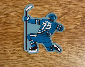 William Eklund Sticker | San Jose Sharks | Water Resistant
