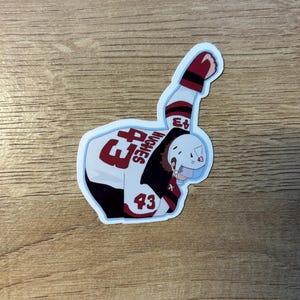Luke Hughes Bow Celly Sticker | New Jersey Devils