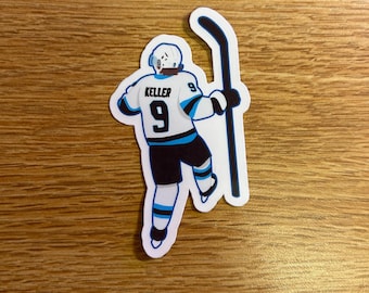 Clayton Keller Sticker | Utah Hockey Club/Mammoth | Water Resistant