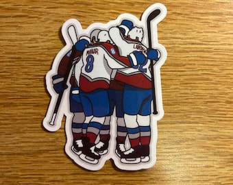 Colorado Avalanche Hug Sticker | Water Resistant