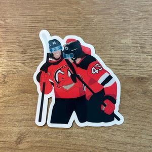 Jack and Luke Hughes Sticker | New Jersey Devils | Water Resistant