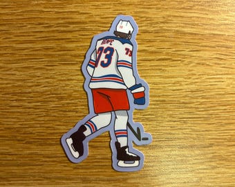 Matte rempe-sticker | New York Rangers | Waterbestendig