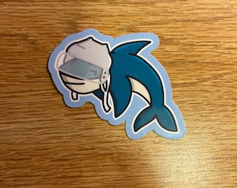 Adesivo de hóquei Shark | Resistente à água