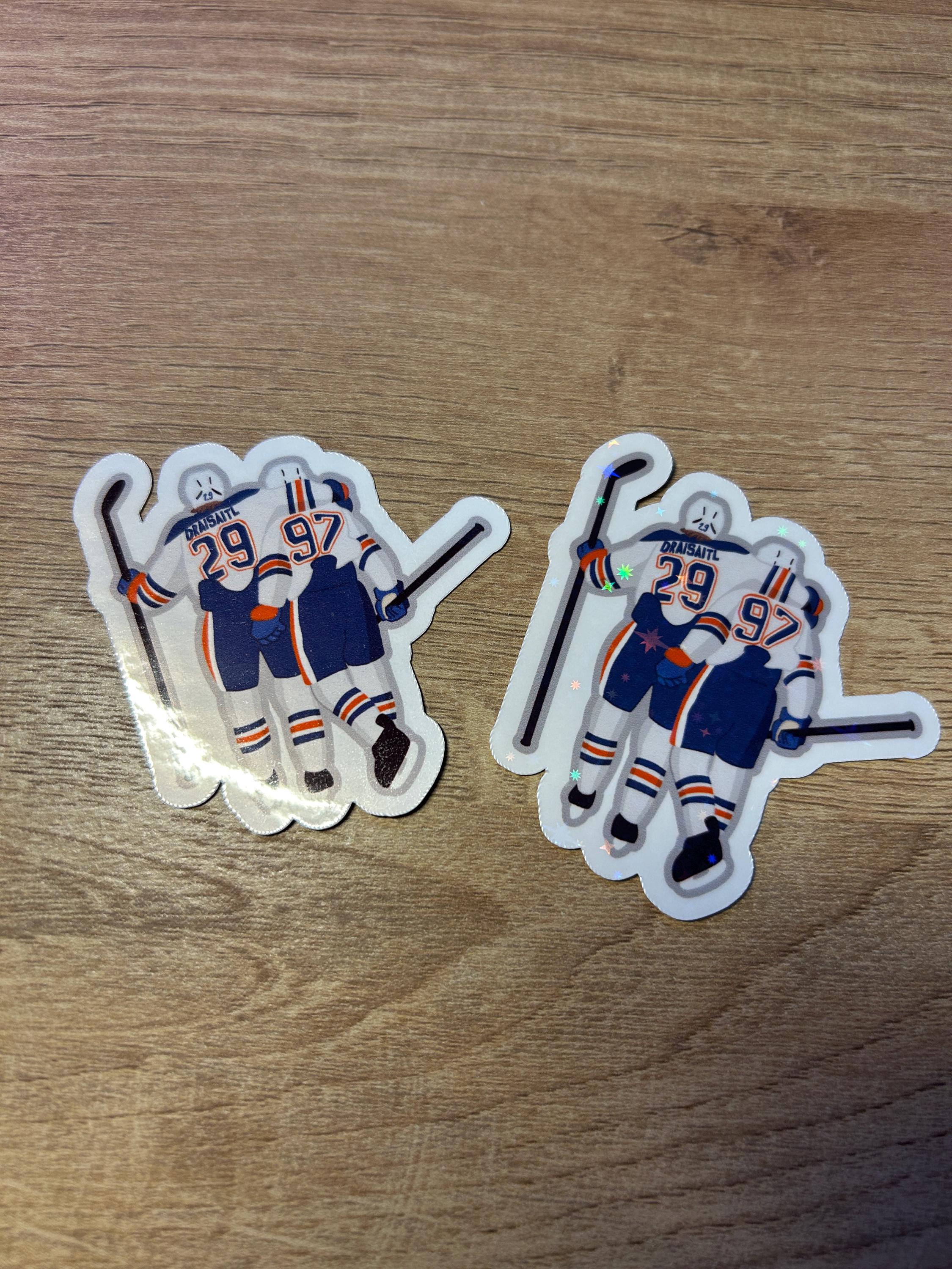 コナー・マクデイビッドとレオン・ドライザイテルのステッカー | エドモントン・オイラーズ | 耐水性 - Etsy 日本