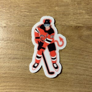 Jack Hughes Devil Sticker | New Jersey Devils | Water Resistant