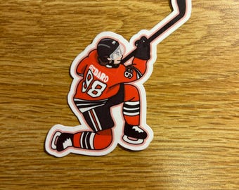Connor Bedard Sticker | Chicago Blackhawks | Water Resistant