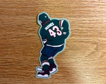 Naklejka Quinn Hughes | Minnesota Wild | Wodoodporna