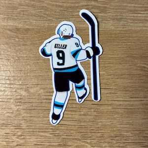 Clayton Keller Sticker | Utah Hockey Club/Mammoth | Water Resistant