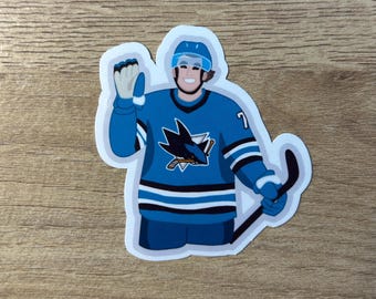 Adesivo Macklin Celebrini | San Jose Sharks | Resistente à água