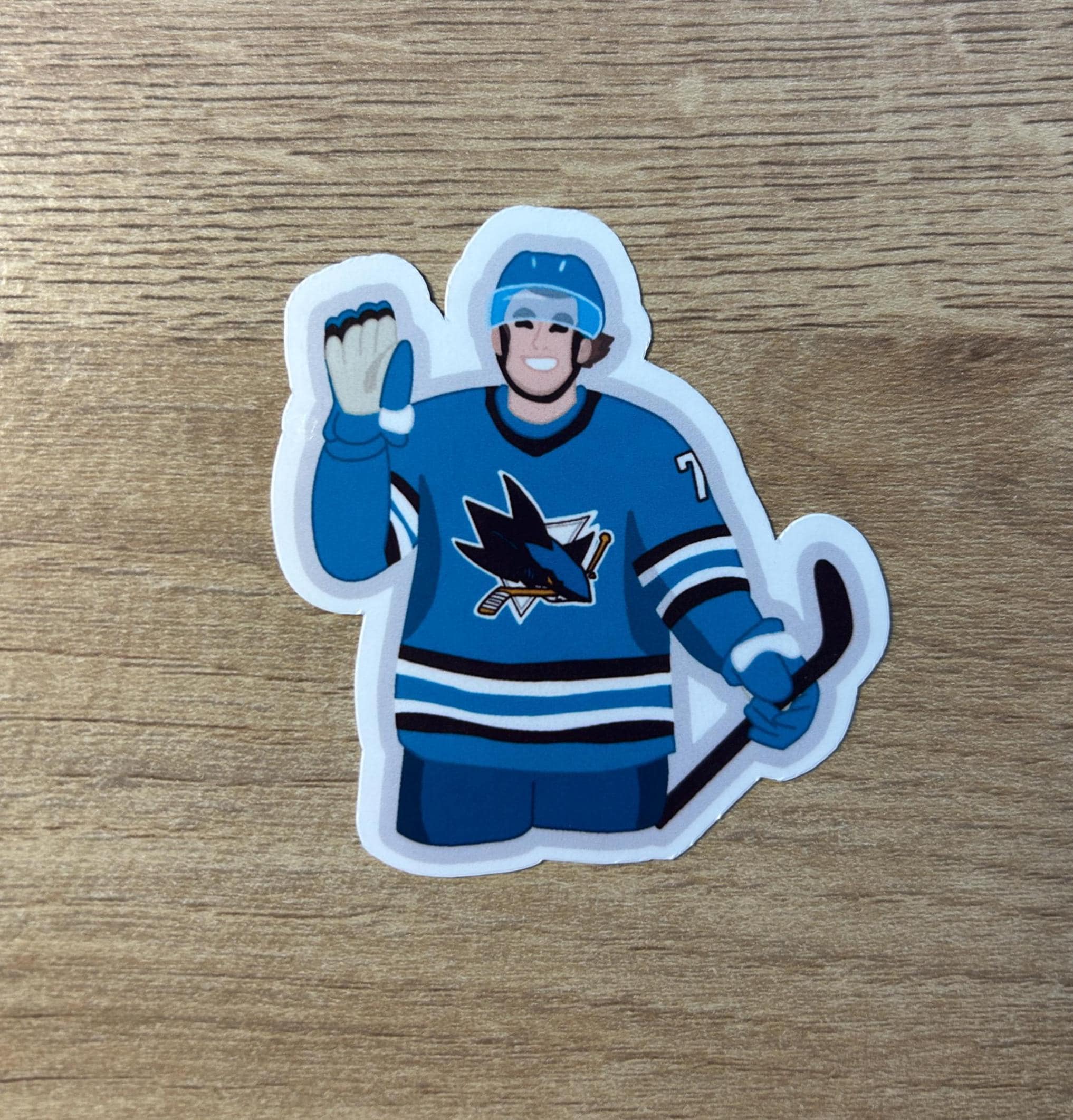Discover Macklin Celebrini Sticker San Jose Sharks Water Resistant
