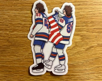 Jack and Quinn Hughes Sticker | Team USA | Water Resistant