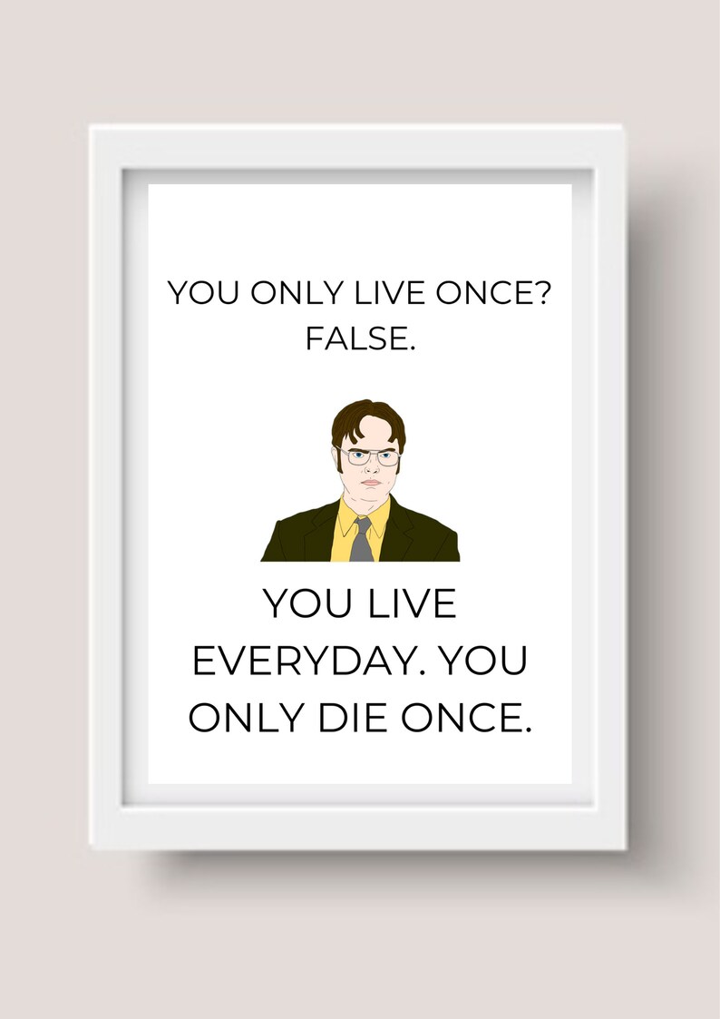 The Office Poster Quote TV Series the Office Michael Scott Etsy