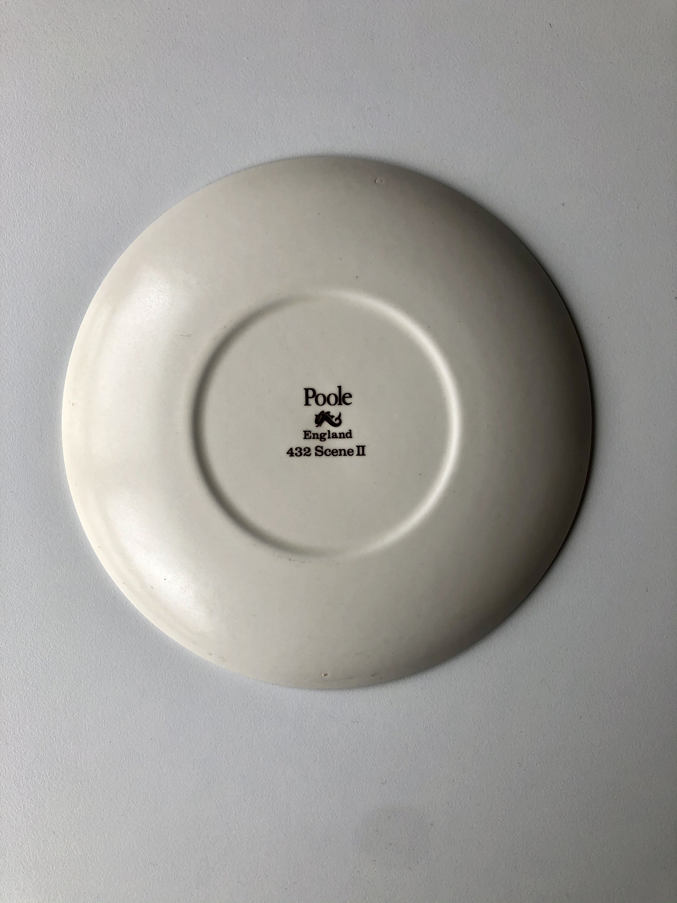 C.1980s Poole Pottery Plate Made in England Scène II Etsy