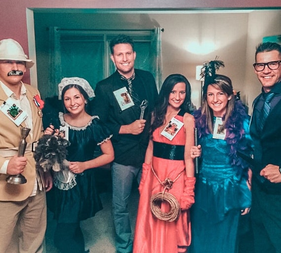 Printable Clue Cards for Halloween Costume. Clue Board Game Etsy