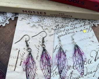 4 Pairs Butterfly Wing Op Earrings Christmas Butterfly Fairy Dangle Earring Lticolored Butterfly Wing Earring Si Lation Insect Butterfly Wing Women W