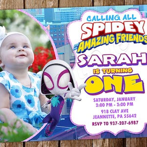Spidey Geburtstags-Einladung Spidey Einladung Spidey Geburtstag Spidey einladen Spidey Geburtstags-Einladung Spidey Party einladen