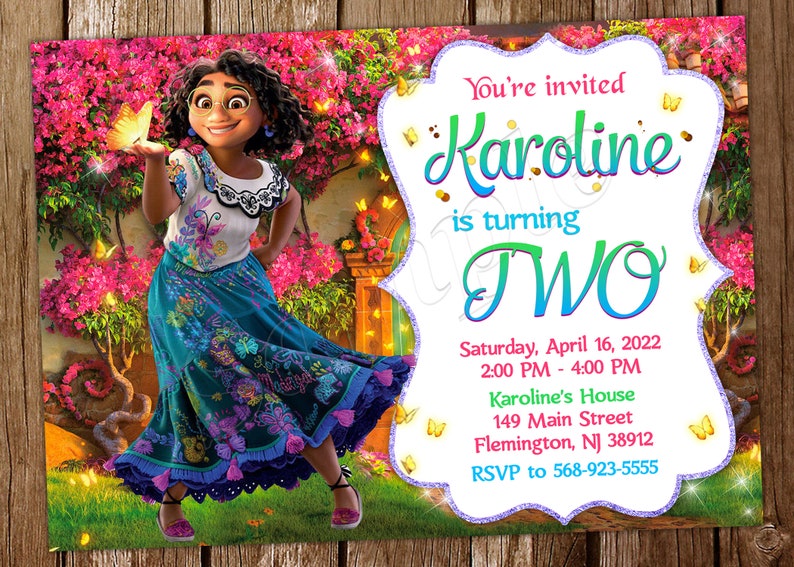 Invitation Templates Encanto Birthday Invitations Invitation Templates Encanto Birthday Invitations