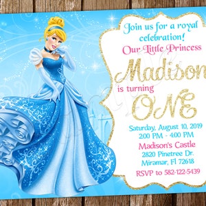 Invitation Cendrillon Invitation princesse Cendrillon Anniversaire Cendrillon Invitation Cendrillon Invitation d'anniversaire Cendrillon Fête Cendrillon