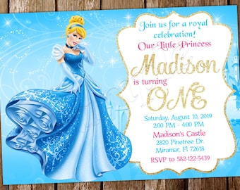 Cinderella Invitation Princess Cinderella Invitation Cinderella Birthday Cinderella Invite Cinderella Birthday Invitation Cinderella Party