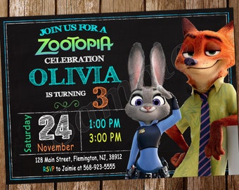 Invito Zootopia Compleanno Zootopia Invito Zootopia Invito Compleanno Zootopia Invito Festa Zootopia