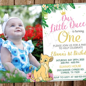 Invitation du roi lion Anniversaire du roi lion Invitation du roi lion Invitation du roi lion Anniversaire du lion