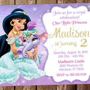Jasmin Einladung Prinzessin Jasmine Geburtstag Prinzessin Jasmine einladen Prinzessin Jasmine Geburtstagseinladung Prinzessin Jasmine Partyeinladung